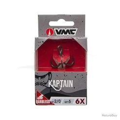 VMC 7570B Kaptain 6X Barbless 2/0