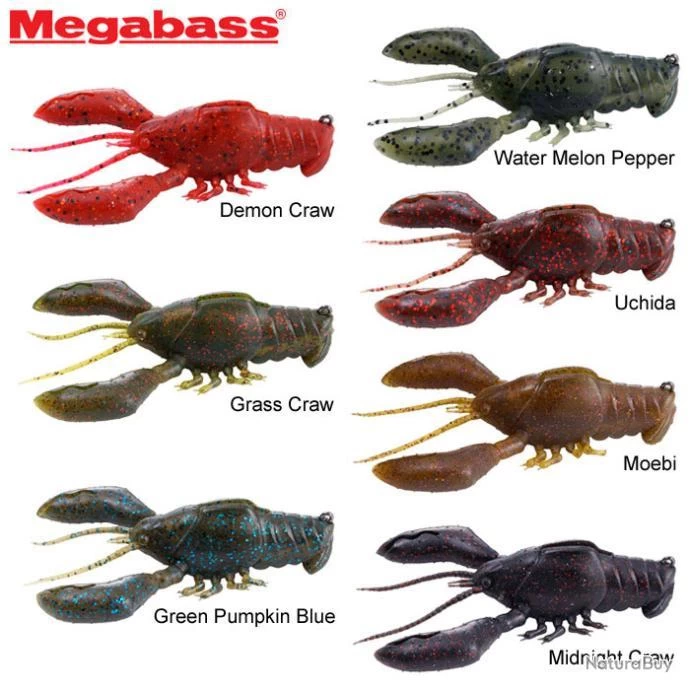 Leurre Megabass Sleeper Craw 3 5/8 Uchida Craw 2 Leurre Megabass Sleeper Craw 3 5/8 Uchida Craw – Image 2