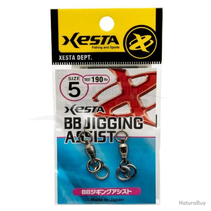 Agrafes Xesta BB Jigging Assist 190lb 1 Agrafes Xesta BB Jigging Assist 190lb
