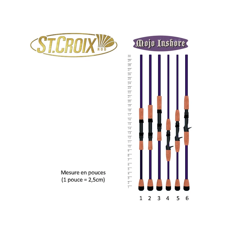 St. Croix CANNE MER SPINNING ST CROIX MOJO INSHORE FAST 2M13 M 3 St. Croix CANNE MER SPINNING ST CROIX MOJO INSHORE FAST 2M13 M â Image 3